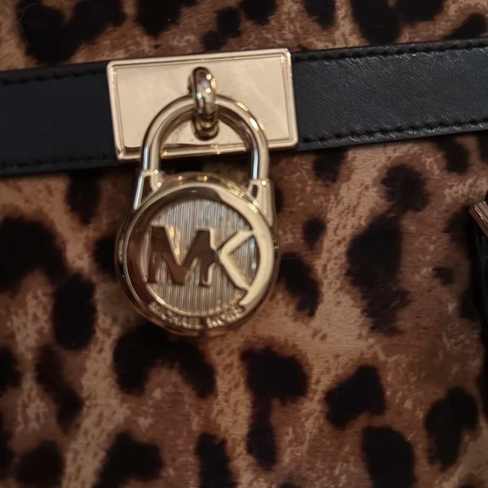 CLOSING 5/10/26 Michael Kors calf hair leopard print bag - Picture 9 of 9